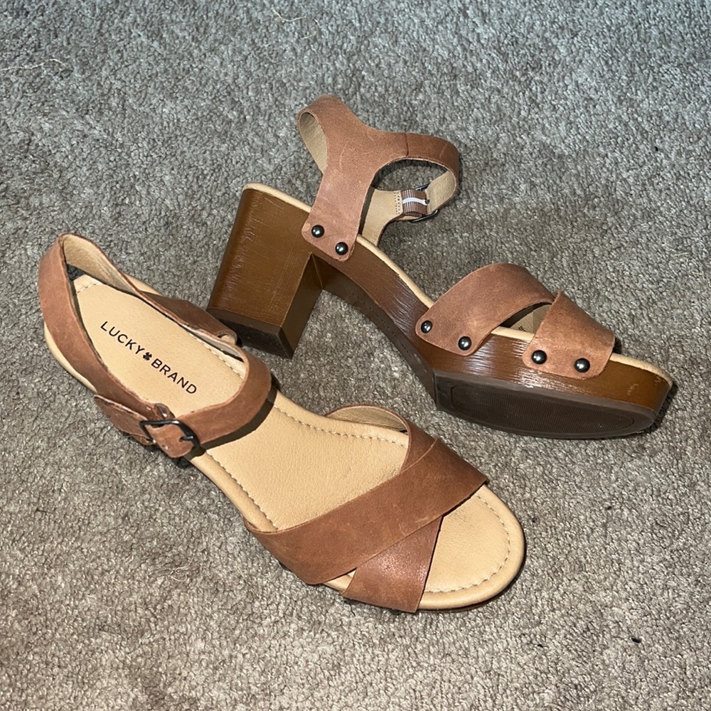 Lucky brand chunky heels